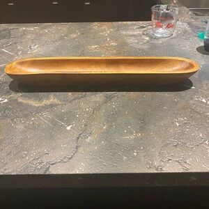 Elegant Wooden Baguette Serving Tray